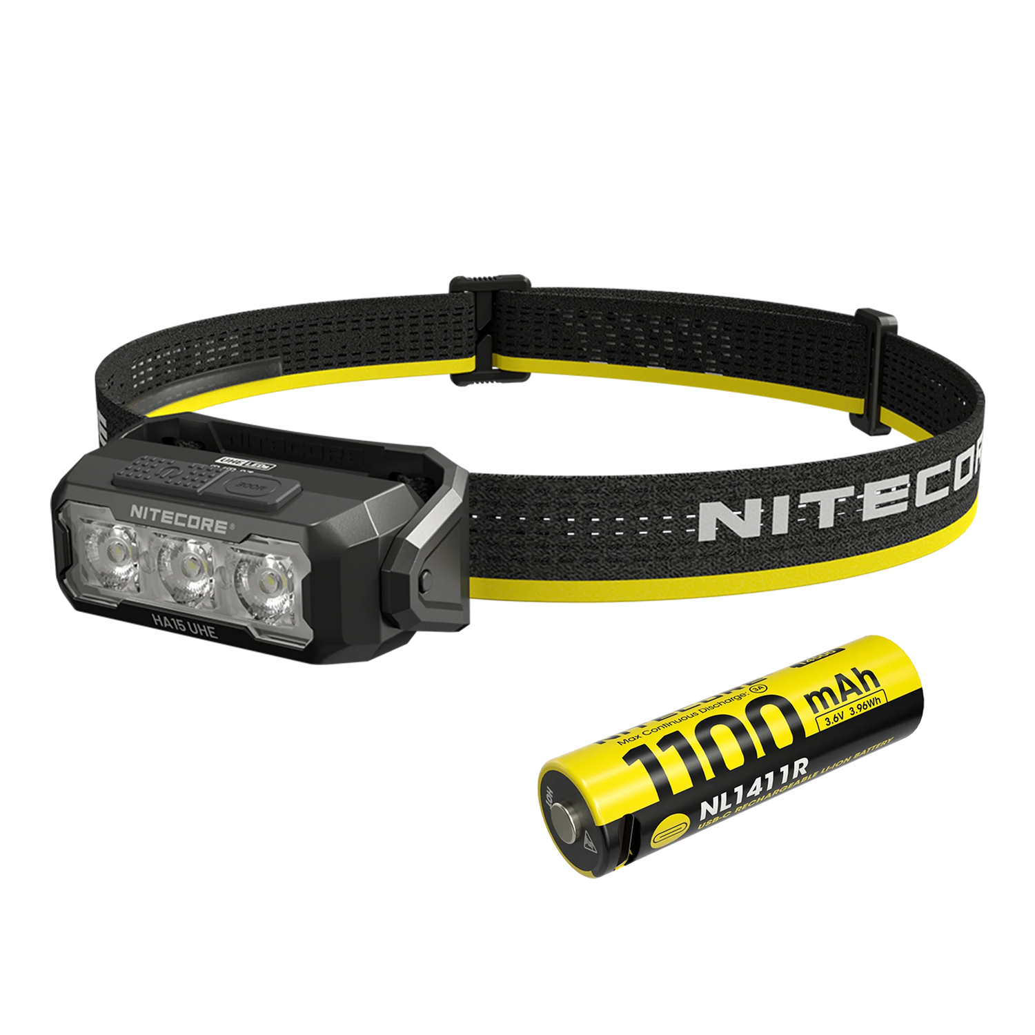 Nitecore HA15 UHE Lightweight Headlamp + NL1411R Battery