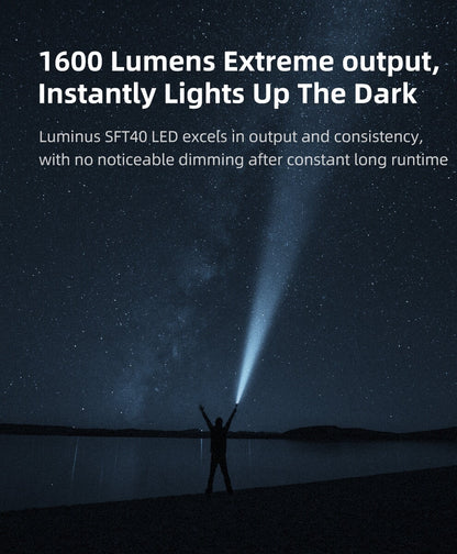 Klarus XT12GT PRO Long Throw Tactical Flashlight