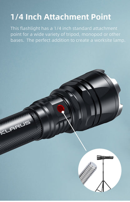 Klarus XT12GT PRO Long Throw Tactical Flashlight