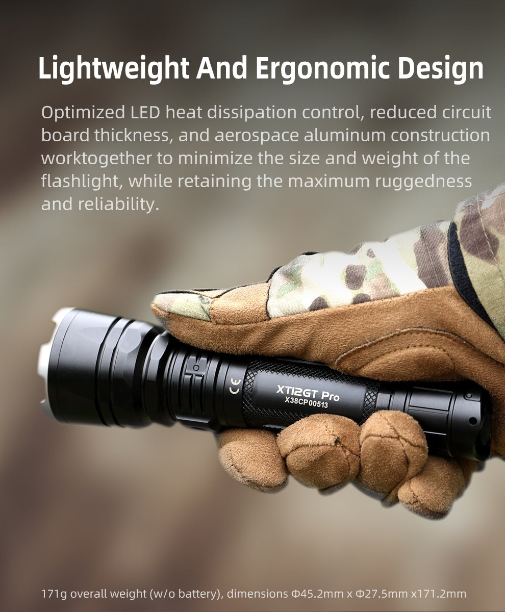 Klarus XT12GT PRO Long Throw Tactical Flashlight