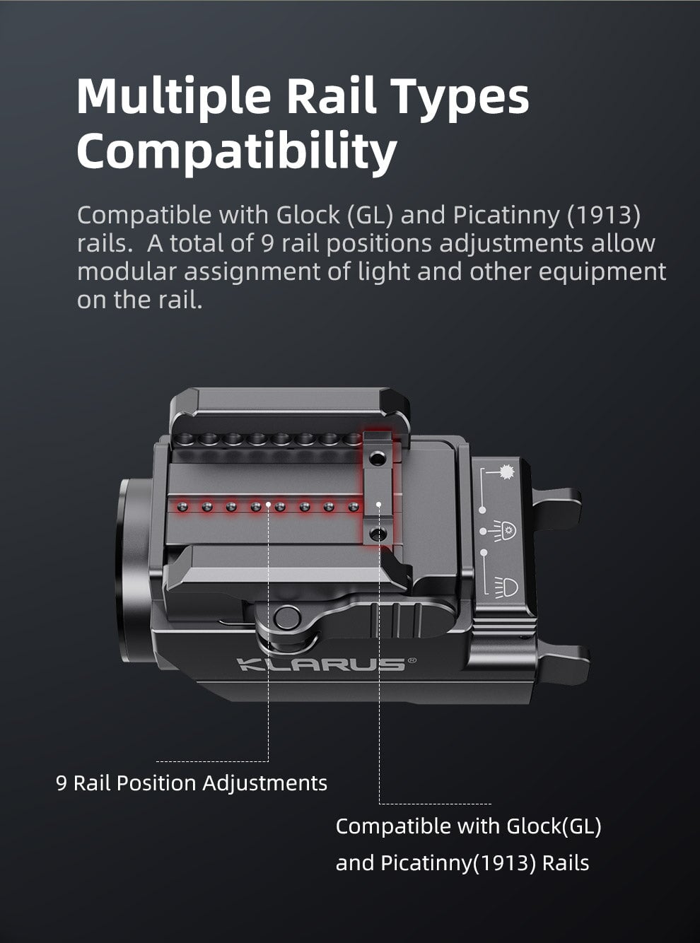 Klarus Tactical Rail Light GL2