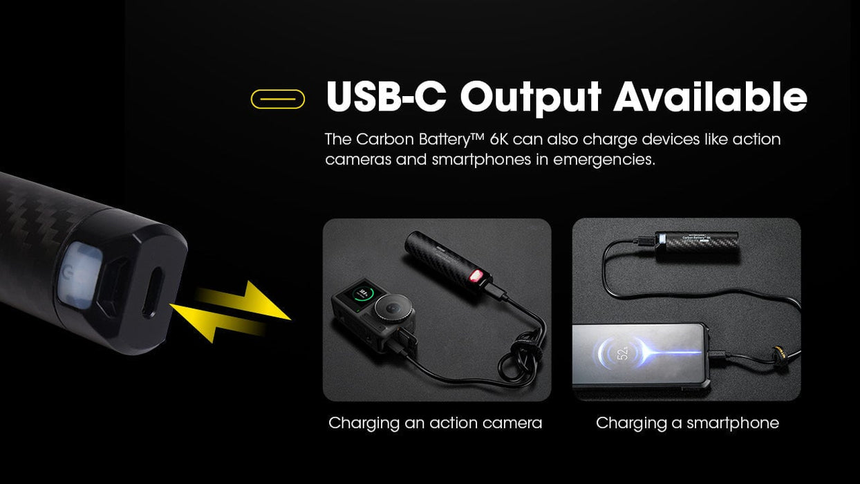 Nitecore 6K Carbon Battery Power Bank Power Bank Nitecore 