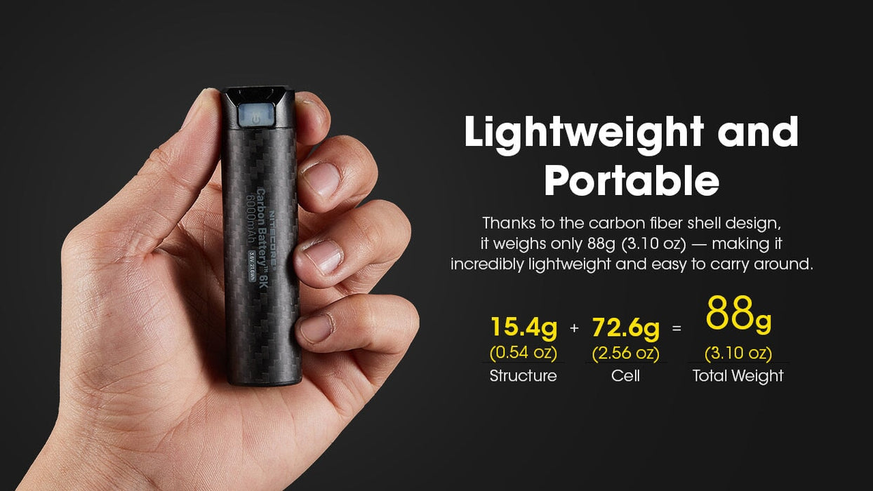 Nitecore 6K Carbon Battery Power Bank Power Bank Nitecore 