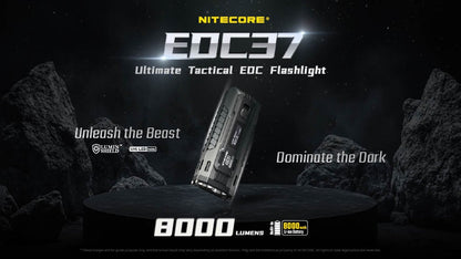 Nitecore EDC37 8000 Lumen Rechargeable EDC Flashlight Flashlight Nitecore 