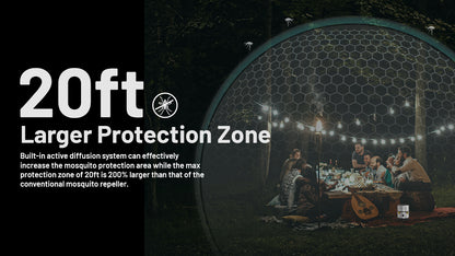 Nitecore EMR30 portable rechargeable mosquito repeller device for camping, hiking, and outdoor insect protection