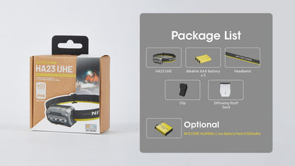 Nitecore HA23 UHE Lightweight Headlamp Headlamp Nitecore 