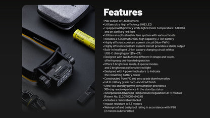 Nitecore-HC70 UHE Headlamp Headlamp Nitecore 