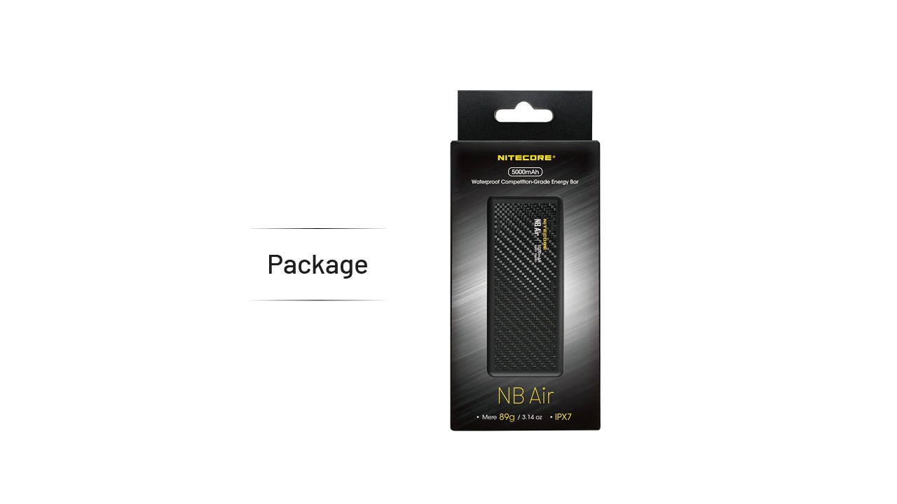 Nitecore NB Air 5000 Slim Power Bank Power Bank Nitecore 