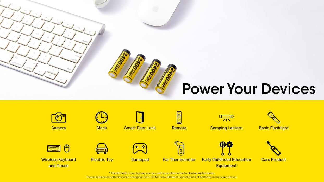Nitecore NH2400 2400mAh Rechargeable Battery Rechargeable Batteries Nitecore 