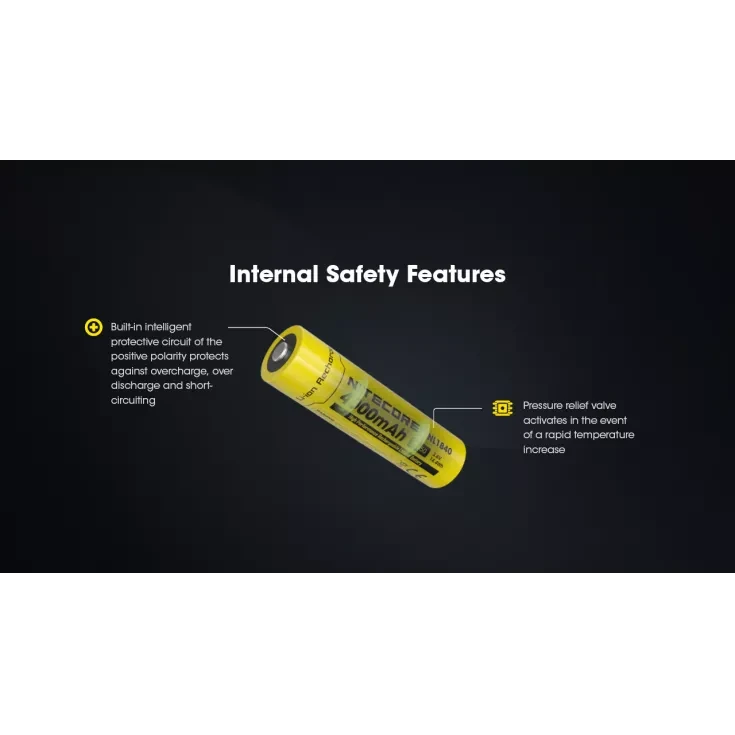 Nitecore NL1840 18650 Li-ion Battery 4000mAh Rechargeable Batteries Nitecore 