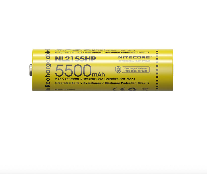 Nitecore NL2155HP 5500mAh Rechargeable 21700 Battery Rechargeable Batteries Nitecore 