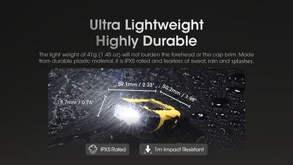 Nitecore NU11 Motion Sensor Clip-On Cap Light Headlamp Nitecore 
