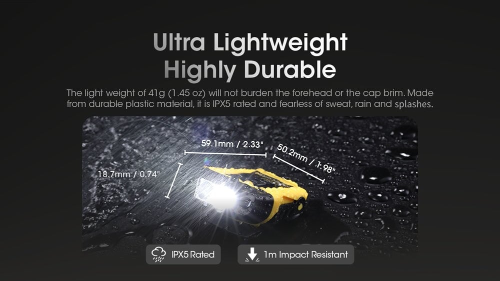 Nitecore NU11 Motion Sensor Clip-On Cap Light Headlamp Nitecore 