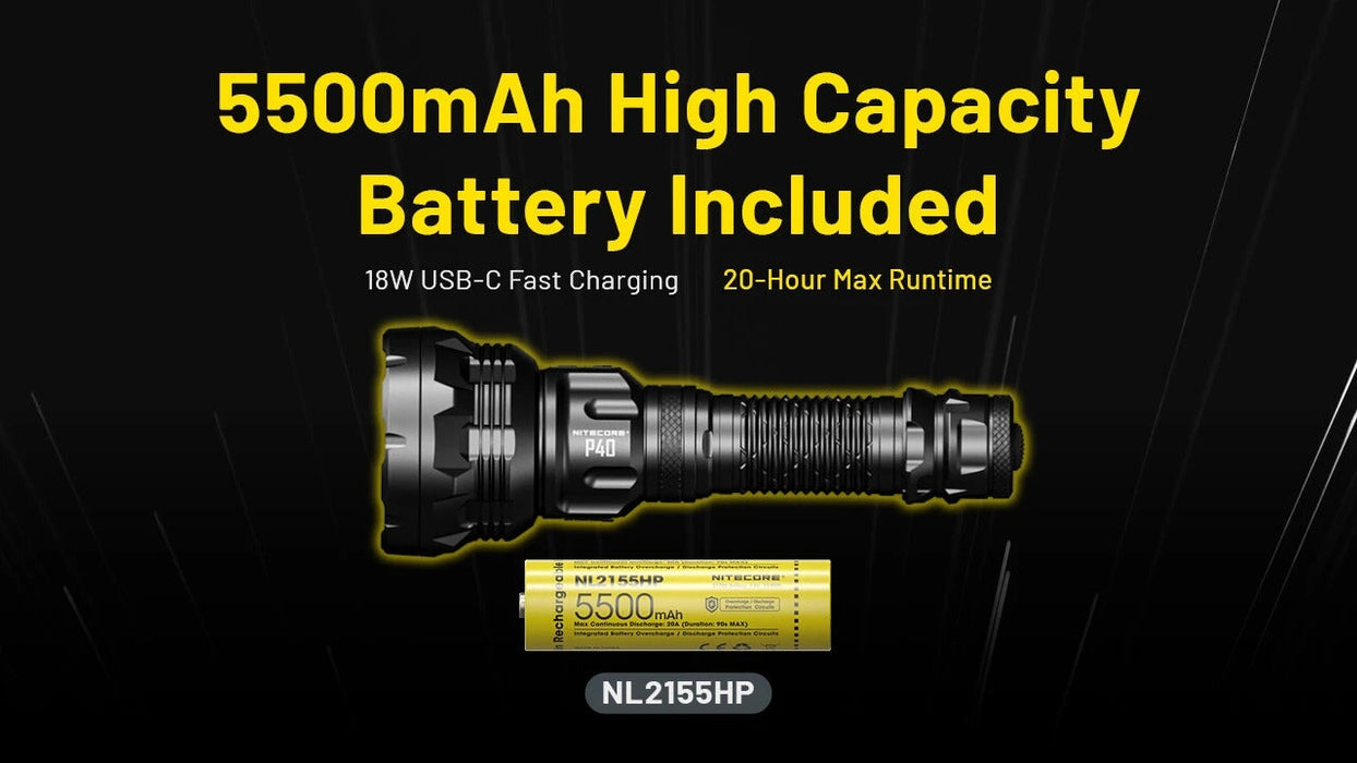 Nitecore P40 Ultra Long Throwing LED Flashlight Flashlight Nitecore 