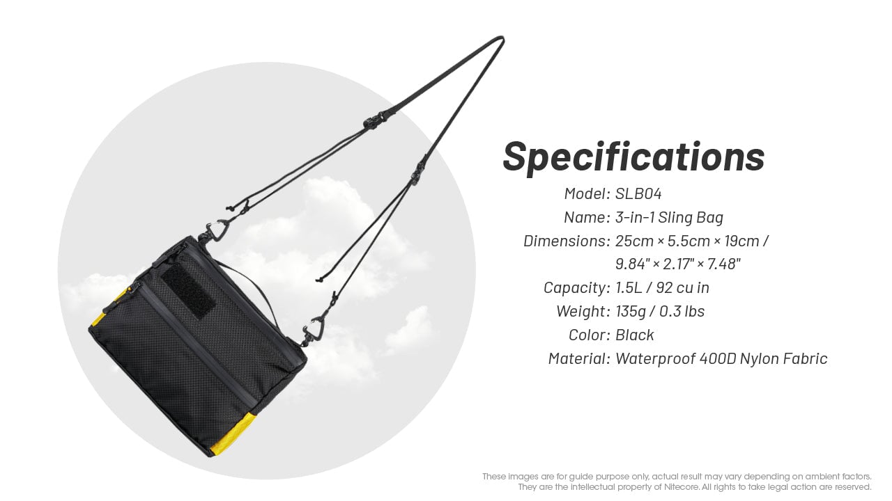 Nitecore SLB04 3-in-1 Sling Bag Luggage &amp; Bags Nitecore 