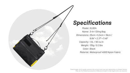 Nitecore SLB04 3-in-1 Sling Bag Luggage &amp; Bags Nitecore 