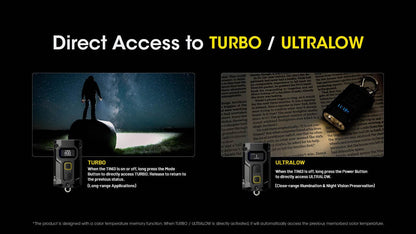 Nitecore Tini 3 600 Lumen Rechargeable Keychain Flashlight Keychain LED Flashlight Nitecore 