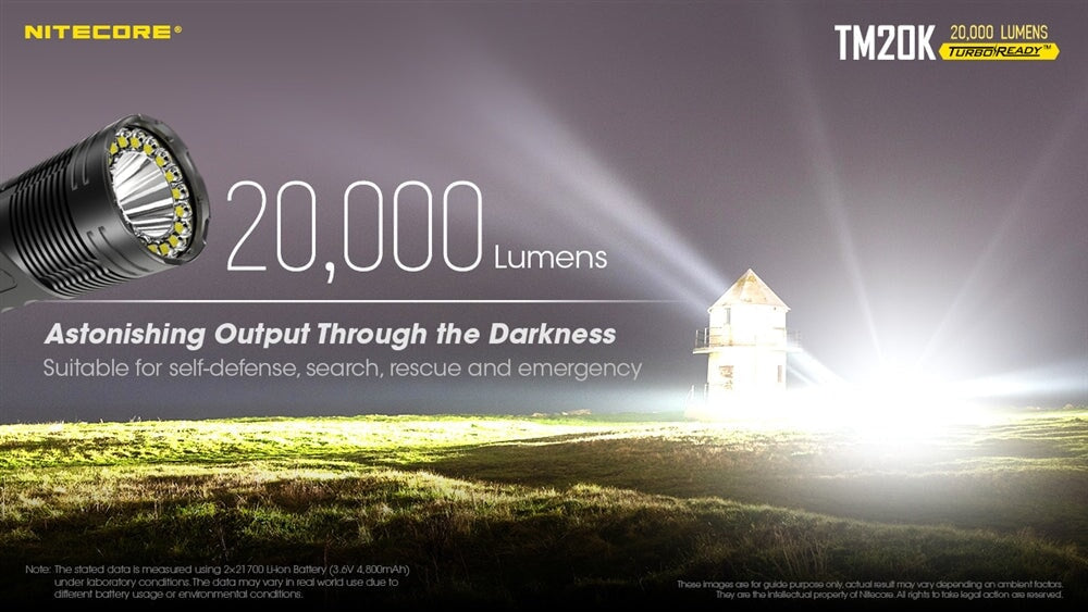 Nitecore TM20K 20000 Lumens LED Flashlight Flashlight Nitecore 