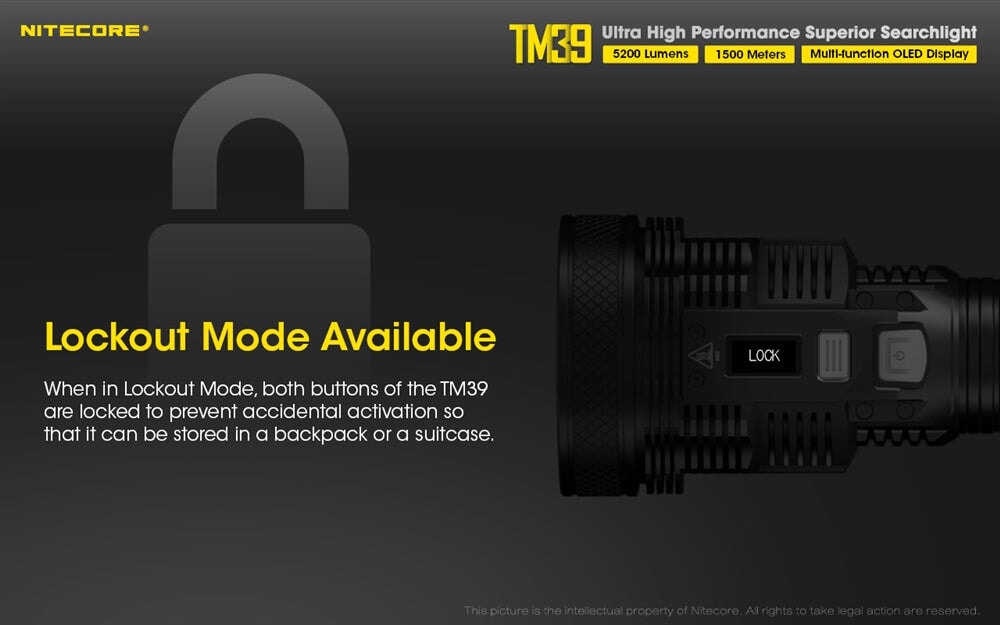 Nitecore TM39 Long Throw LED Flashlight Flashlight Nitecore 