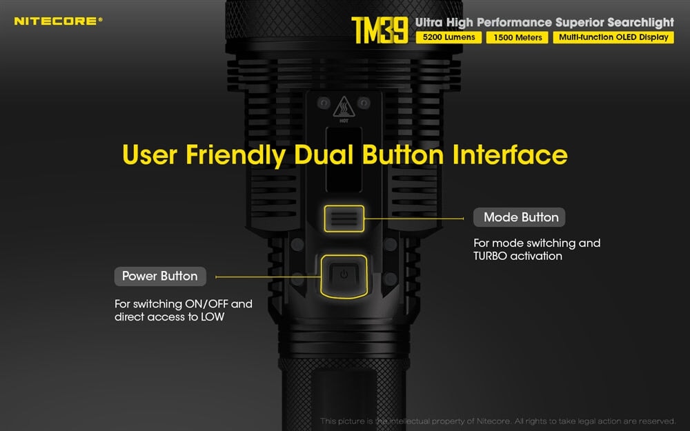 Nitecore TM39 Long Throw LED Flashlight Flashlight Nitecore 
