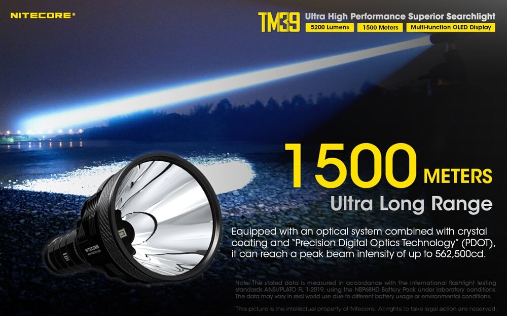 Nitecore TM39 Long Throw LED Flashlight Flashlight Nitecore 