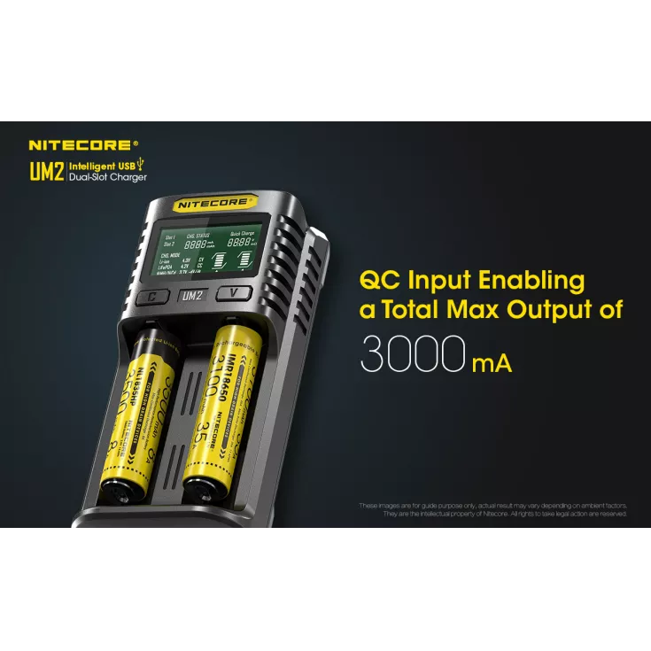 Nitecore UM2 Intelligent USB-C Dual-Slot Battery Charger Battery Charger Nitecore 