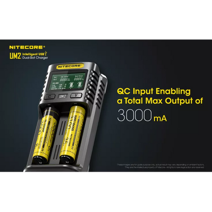 Nitecore UM2 Intelligent USB-C Dual-Slot Battery Charger Battery Charger Nitecore 