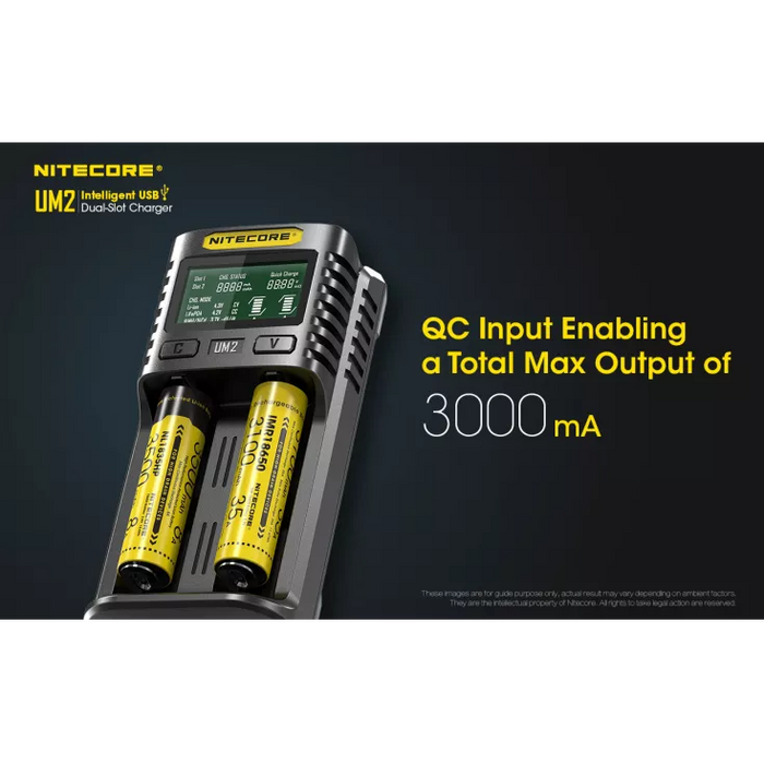 Nitecore UM2 Intelligent USB-C Dual-Slot Battery Charger Battery Charger Nitecore 
