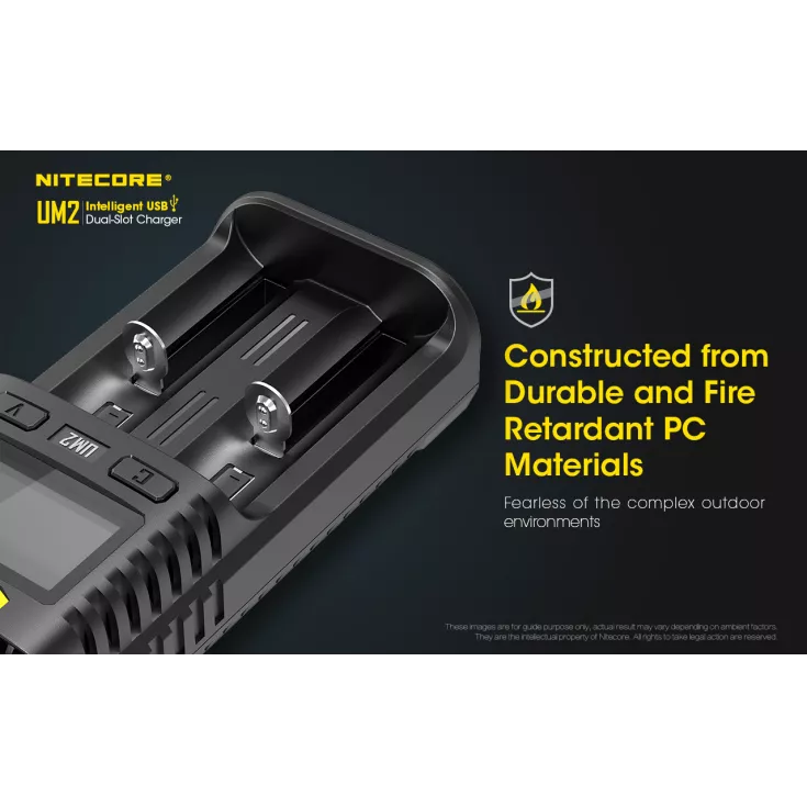 Nitecore UM2 Intelligent USB-C Dual-Slot Battery Charger Battery Charger Nitecore 
