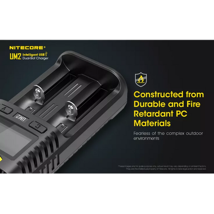 Nitecore UM2 Intelligent USB-C Dual-Slot Battery Charger Battery Charger Nitecore 