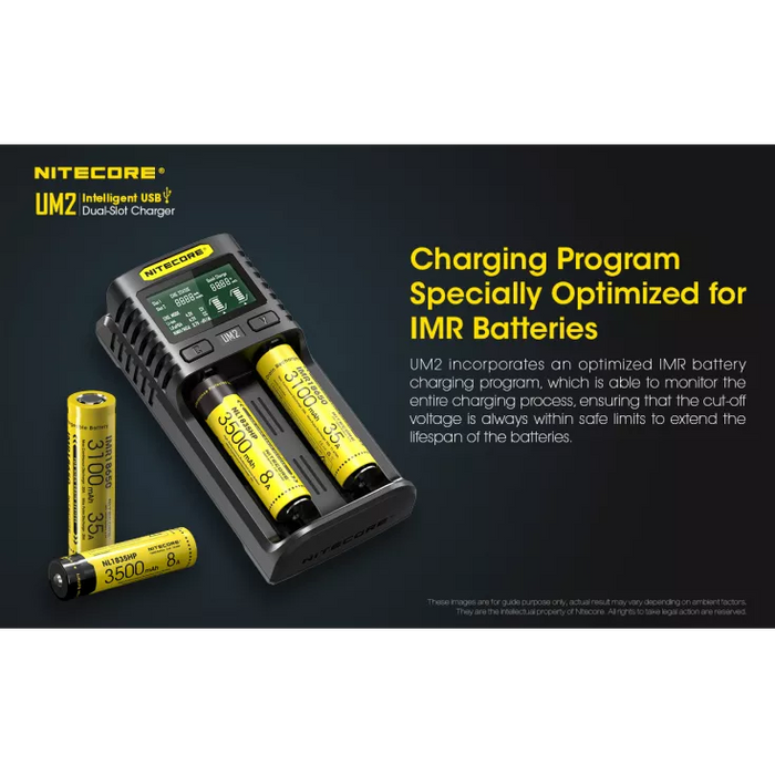 Nitecore UM2 Intelligent USB-C Dual-Slot Battery Charger Battery Charger Nitecore 