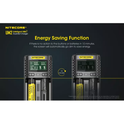 Nitecore UM2 Intelligent USB-C Dual-Slot Battery Charger Battery Charger Nitecore 