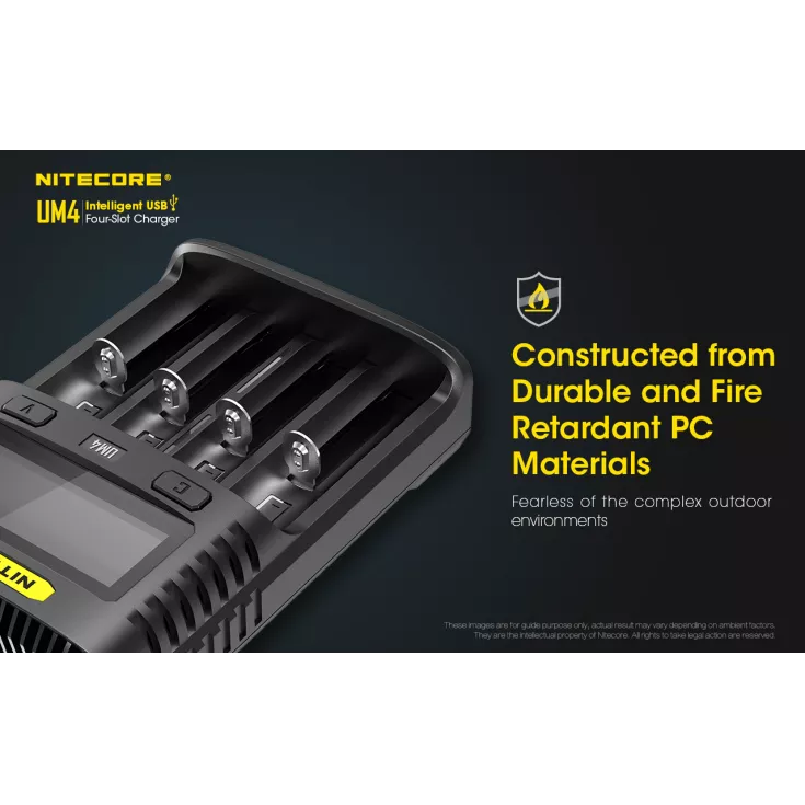 Nitecore UM4 Intelligent USB-C Four-Slot Battery Charger Battery Charger Nitecore 