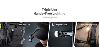 “Nitecore EDC09 1600 lumen rechargeable EDC flashlight – Slim high-output everyday carry torch”