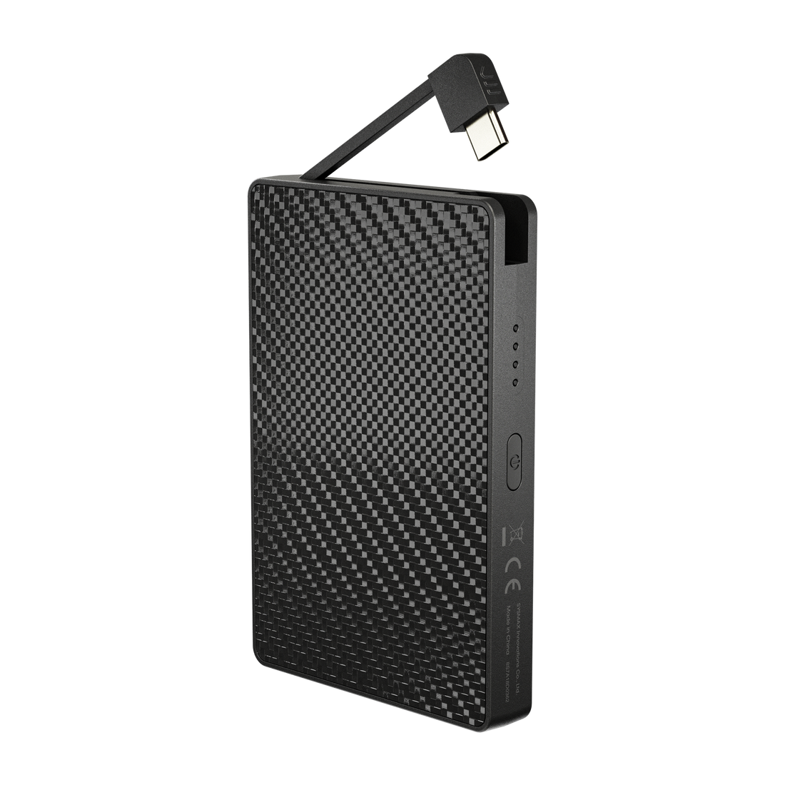 “Nitecore 10,000mAh pocket power bank with built-in charging cable – Compact fast-charge portable battery”