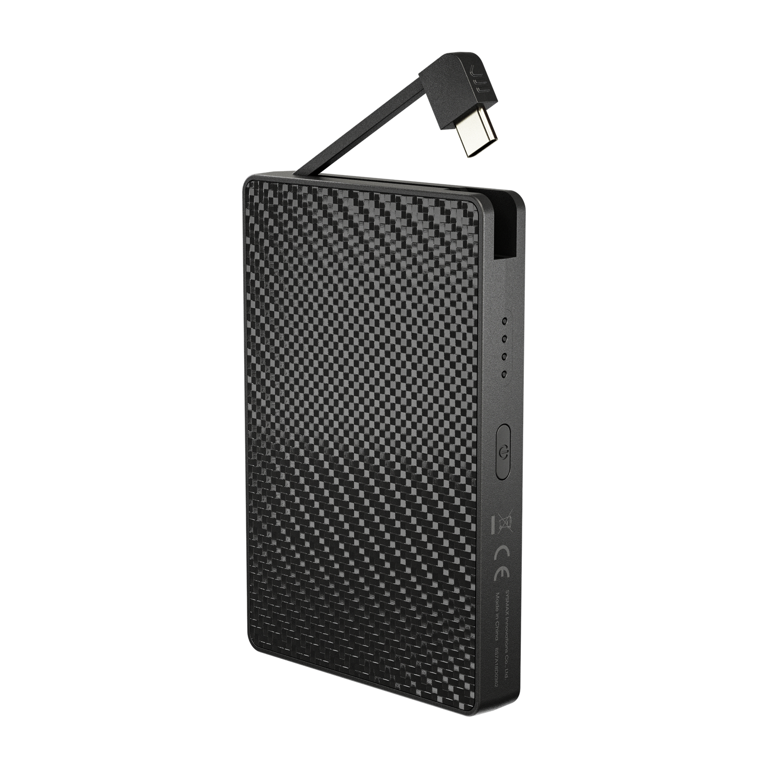 “Nitecore 10,000mAh pocket power bank with built-in charging cable – Compact fast-charge portable battery”