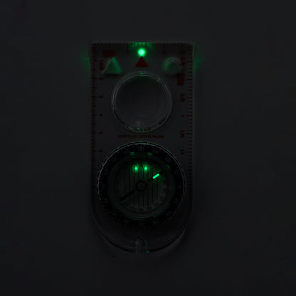 Suunto A-30 SH Metric baseplate compass with glow markings and metric scales for outdoor navigation