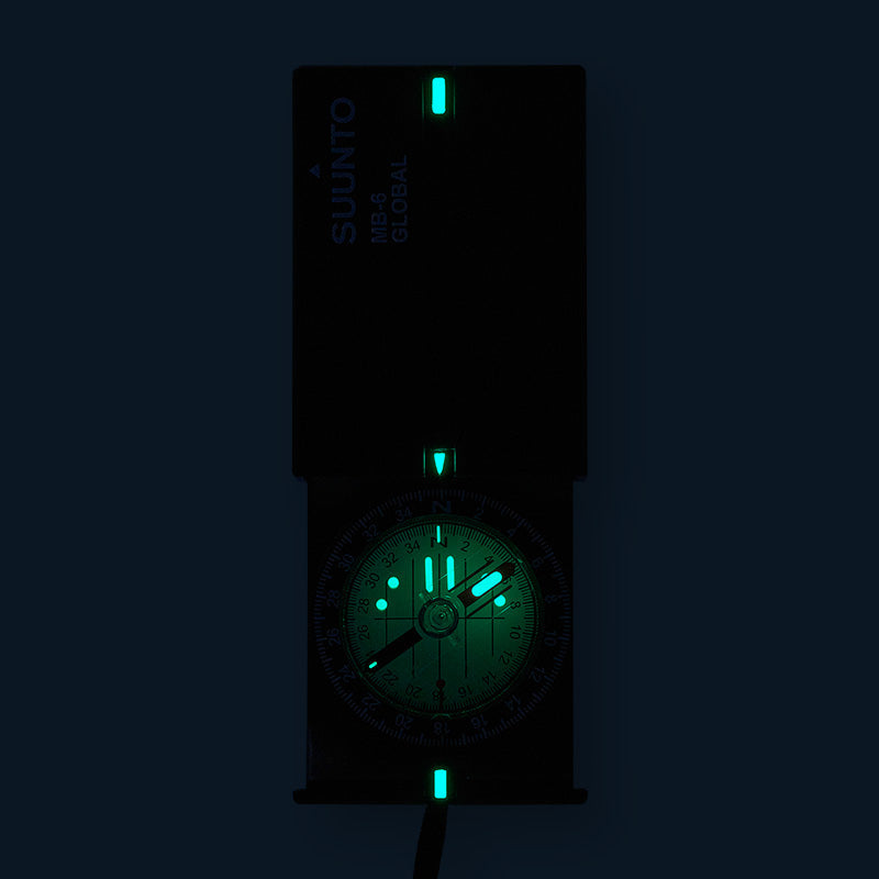 Suunto MB-6 Global compact folding mirror compass with global needle for precise navigation in outdoor and adventure settings