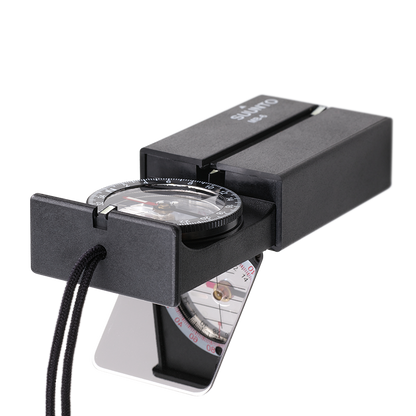 Suunto MB-6 NH folding mirror compass with precision needle and compact protective case for outdoor navigation