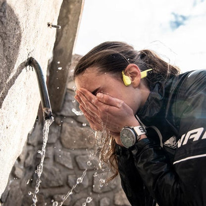 Suunto Sonic open-ear sports headphones for cycling, running, and outdoor workouts with wireless Bluetooth connectivity and durable design