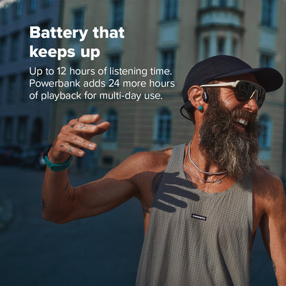 Suunto Wing 2 open-ear sports headphones designed for cycling, running, and outdoor training with wireless Bluetooth connectivity