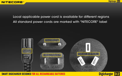 Nitecore D2 Digi Universal Battery Charger Battery Charger Nitecore 