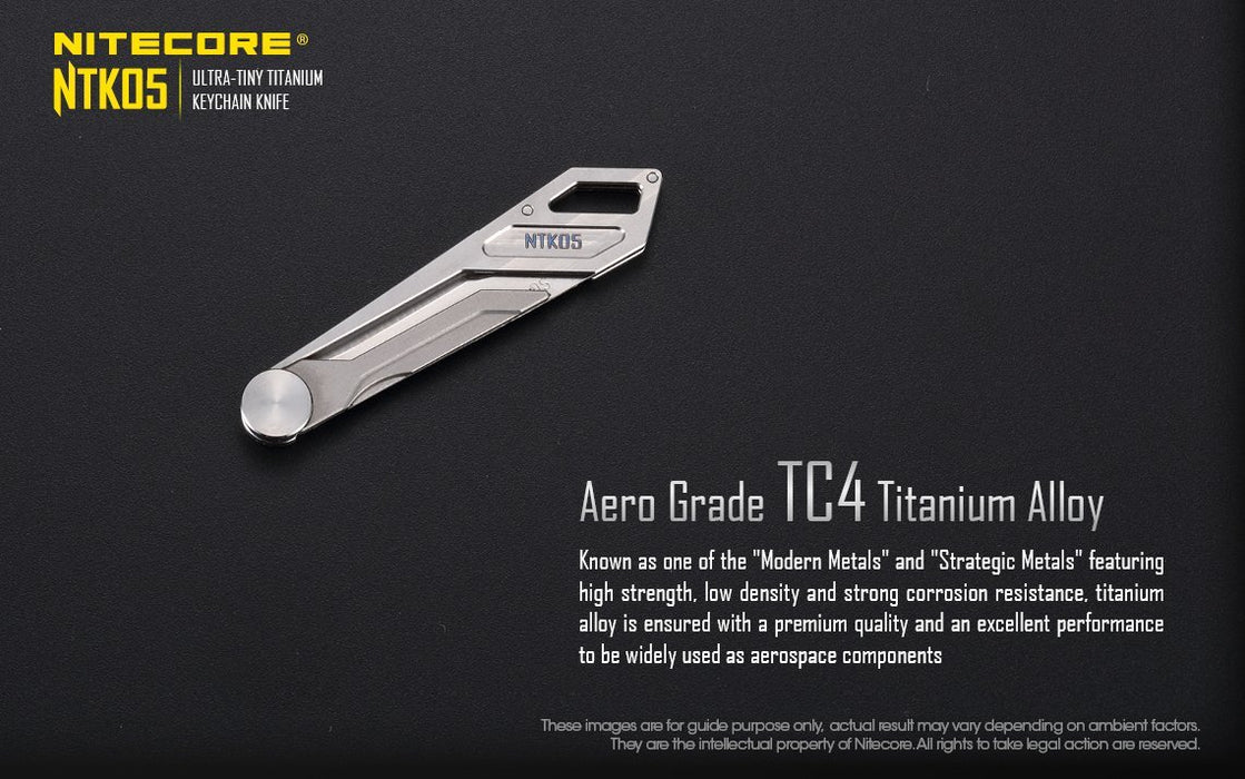 Nitecore NTK05 Tiny Titanium Keychain Knife Nitecore 