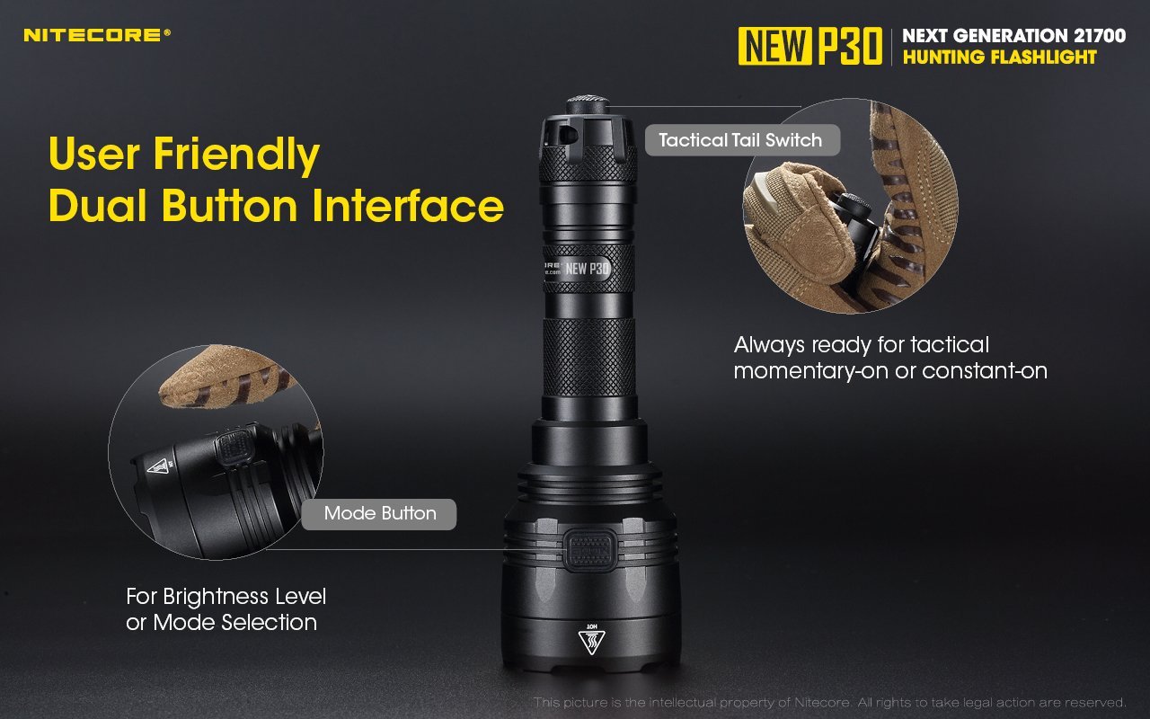 Nitecore New P30 LED Flashlight Flashlight Nitecore 