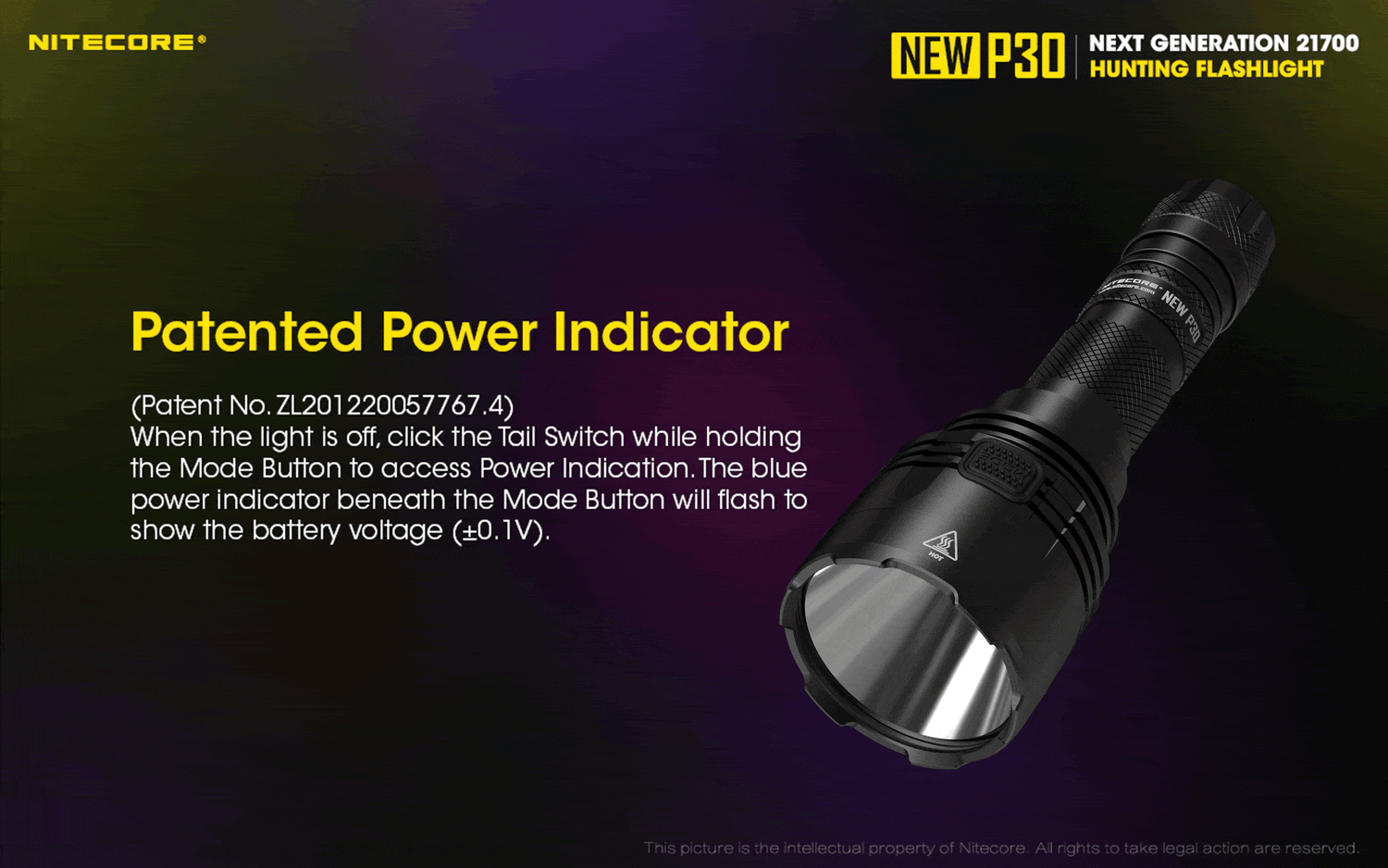 Nitecore New P30 LED Flashlight Flashlight Nitecore 