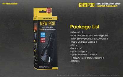 Nitecore New P30 LED Flashlight Flashlight Nitecore 