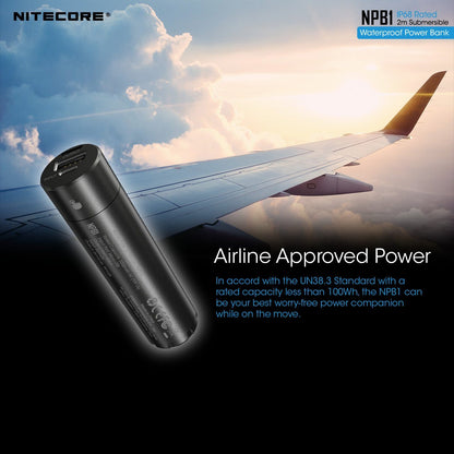 Nitecore NPB1 5000mAh Waterproof Power Bank Battery Charger Nitecore 