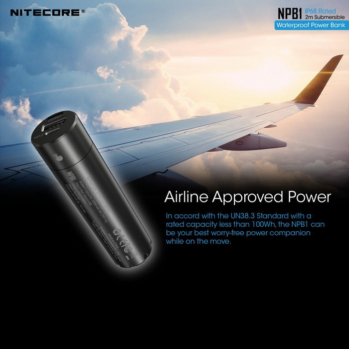 Nitecore NPB1 5000mAh Waterproof Power Bank Battery Charger Nitecore 