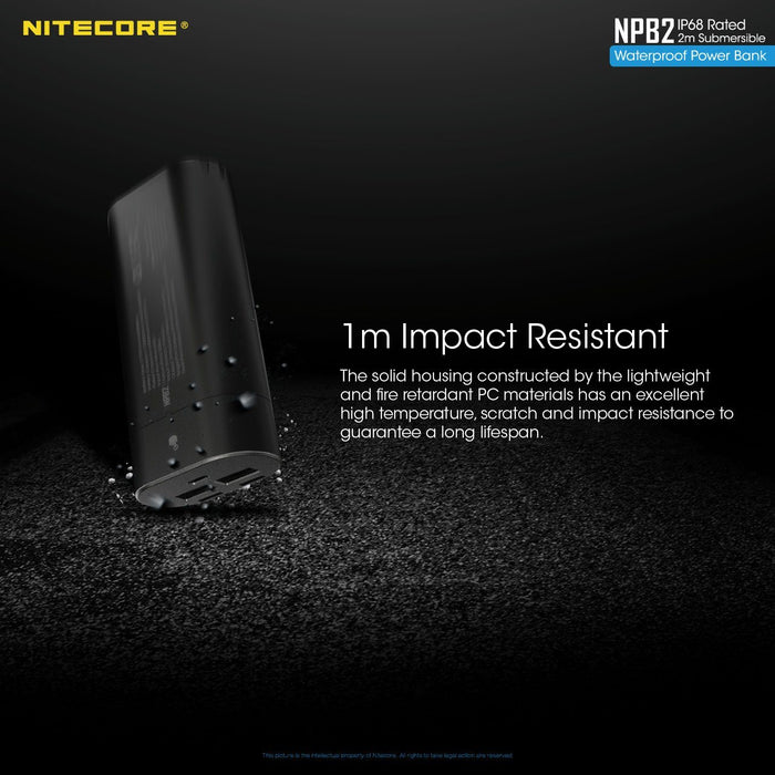 Nitecore NPB2 5000mAh Waterproof Power Bank Battery Charger Nitecore 