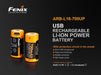 Fenix ARB-L16 700UP USB Rechargeable Li-ion 16340 Battery FlashLightWorld Canada 